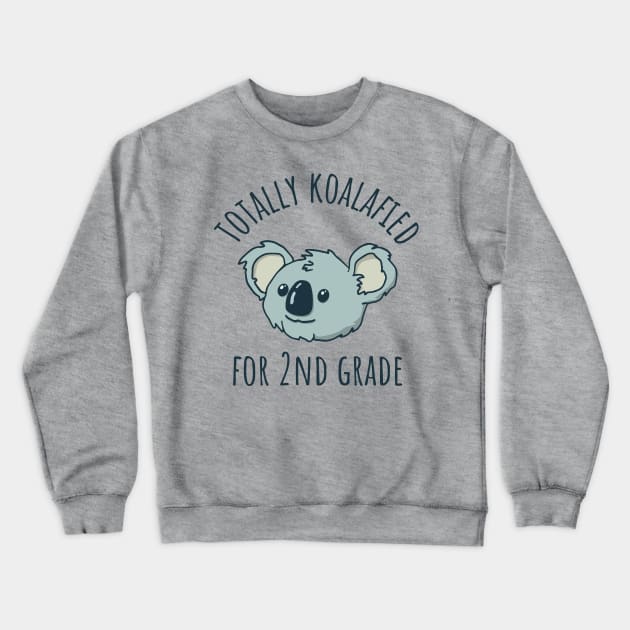 2nd Grade Back to School Koala Crewneck Sweatshirt by Huhnerdieb Apparel